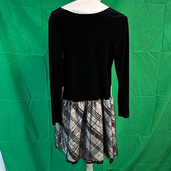 Bonnie Jean Elegant Black and Gold Kids Dress